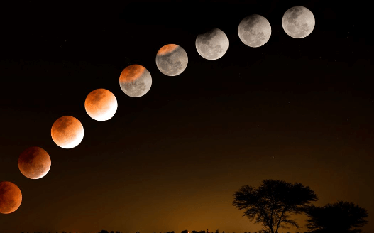 Blue Moon:9qys5df3r54= Lunar Eclipse