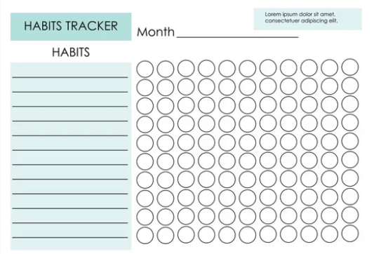 Free Printable:Jaow8kxnxvc= Habit Tracker Printable